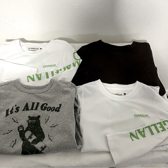Boys Lot of (4) Magellan, Old Navy, Gap Size XS (6-7) Long Sleeve Shirts EUC - Picture 1 of 11